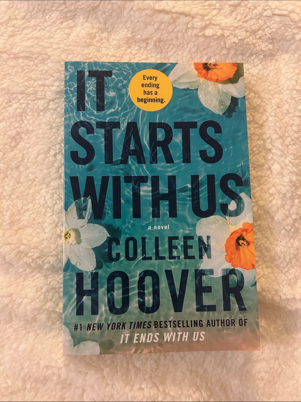 It Starts With Us Paperback - Teal Cover